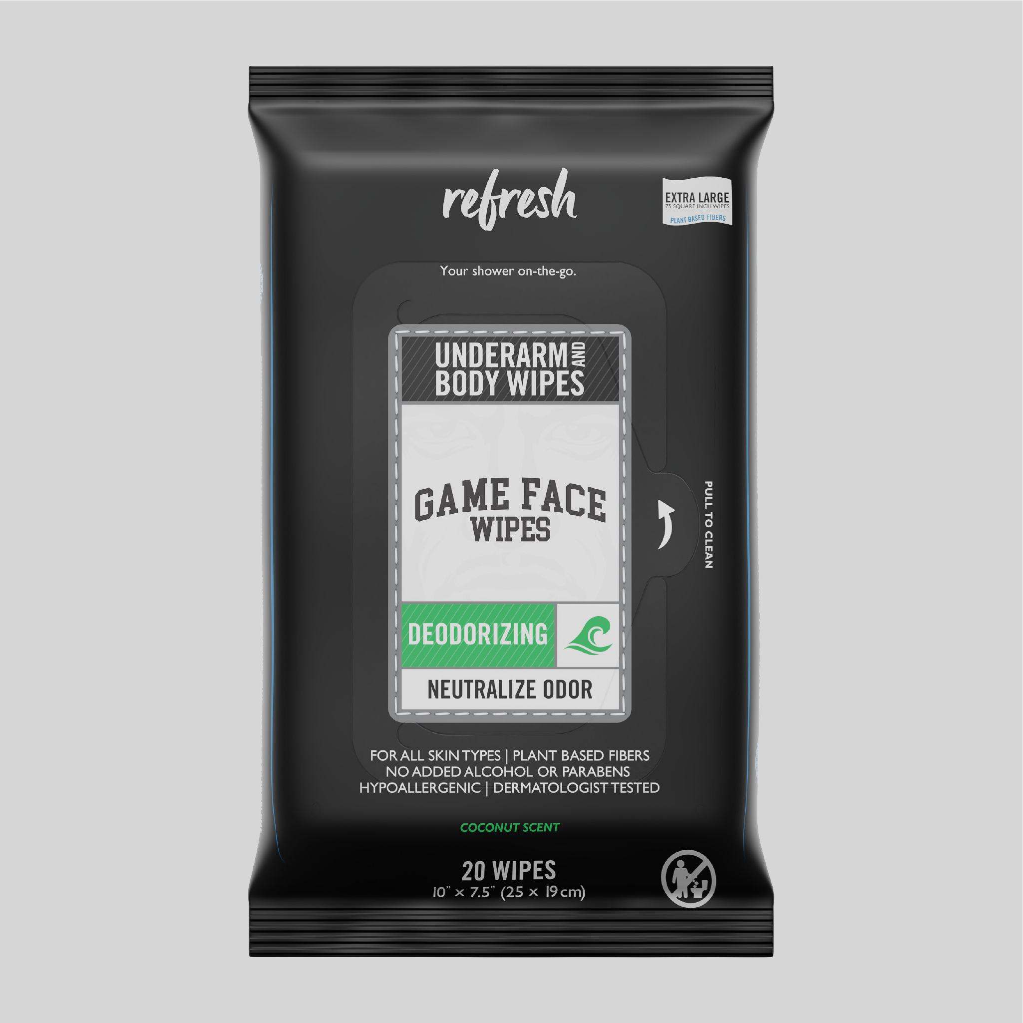 Deodorizing Body & Underarm Wipes