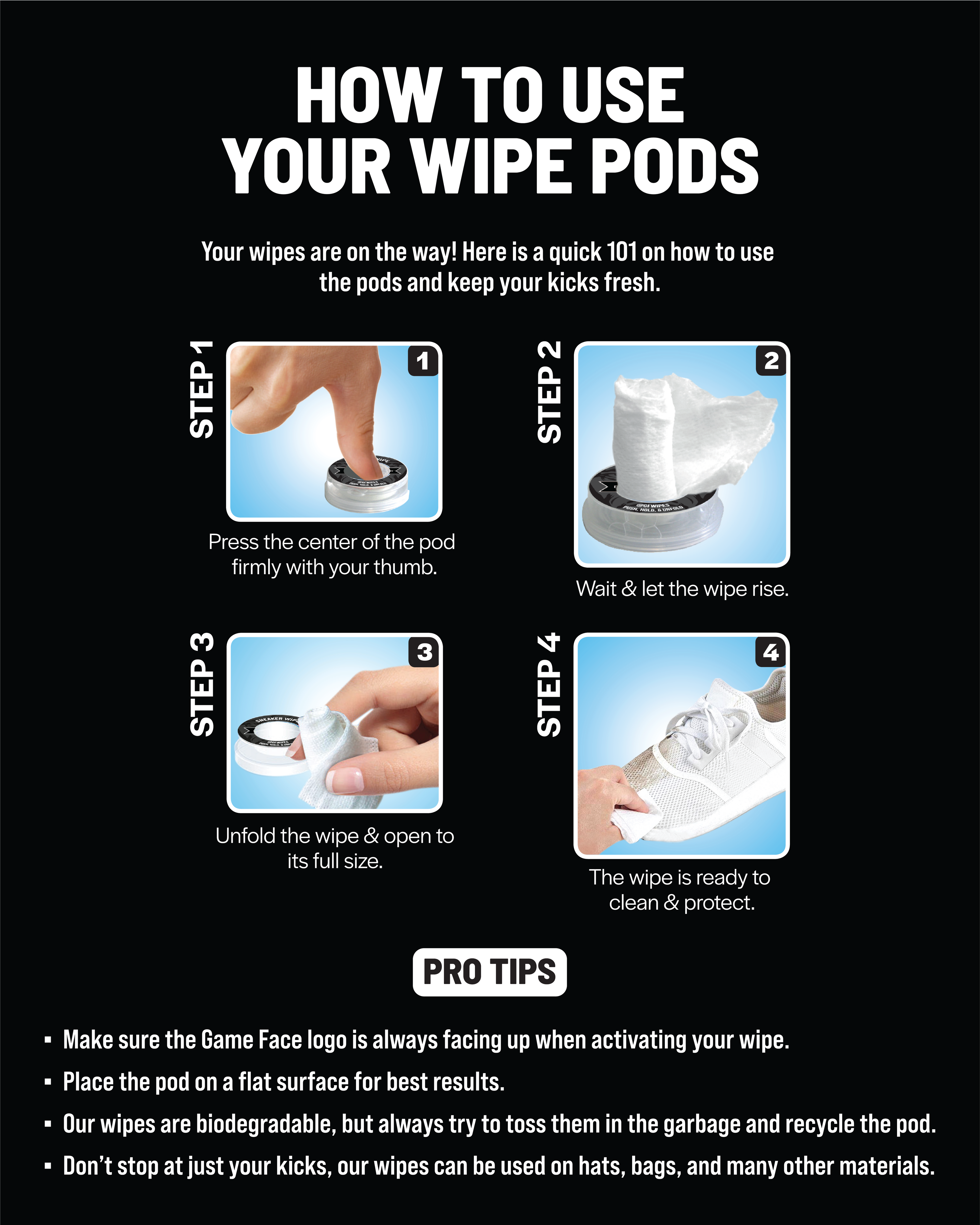 On-The-Go Sneaker Cleaning Wipes - Warriors