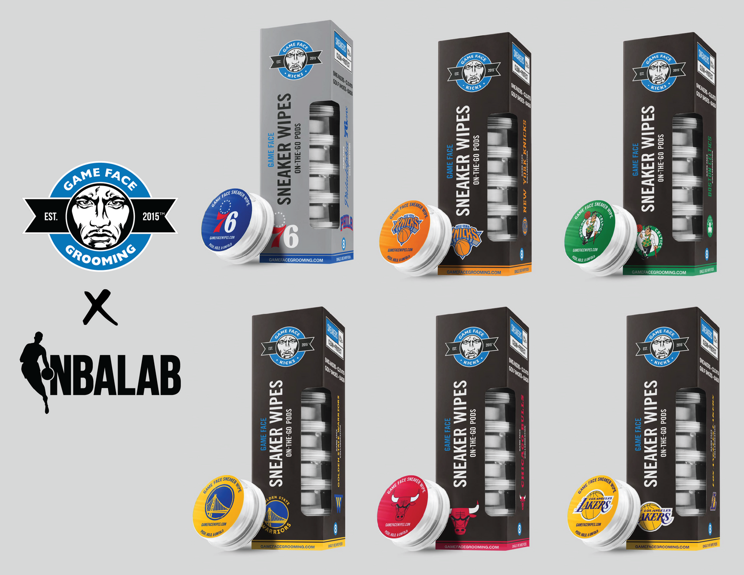 Game Face Drops NBA Branded Sneaker Cleaning Wipes