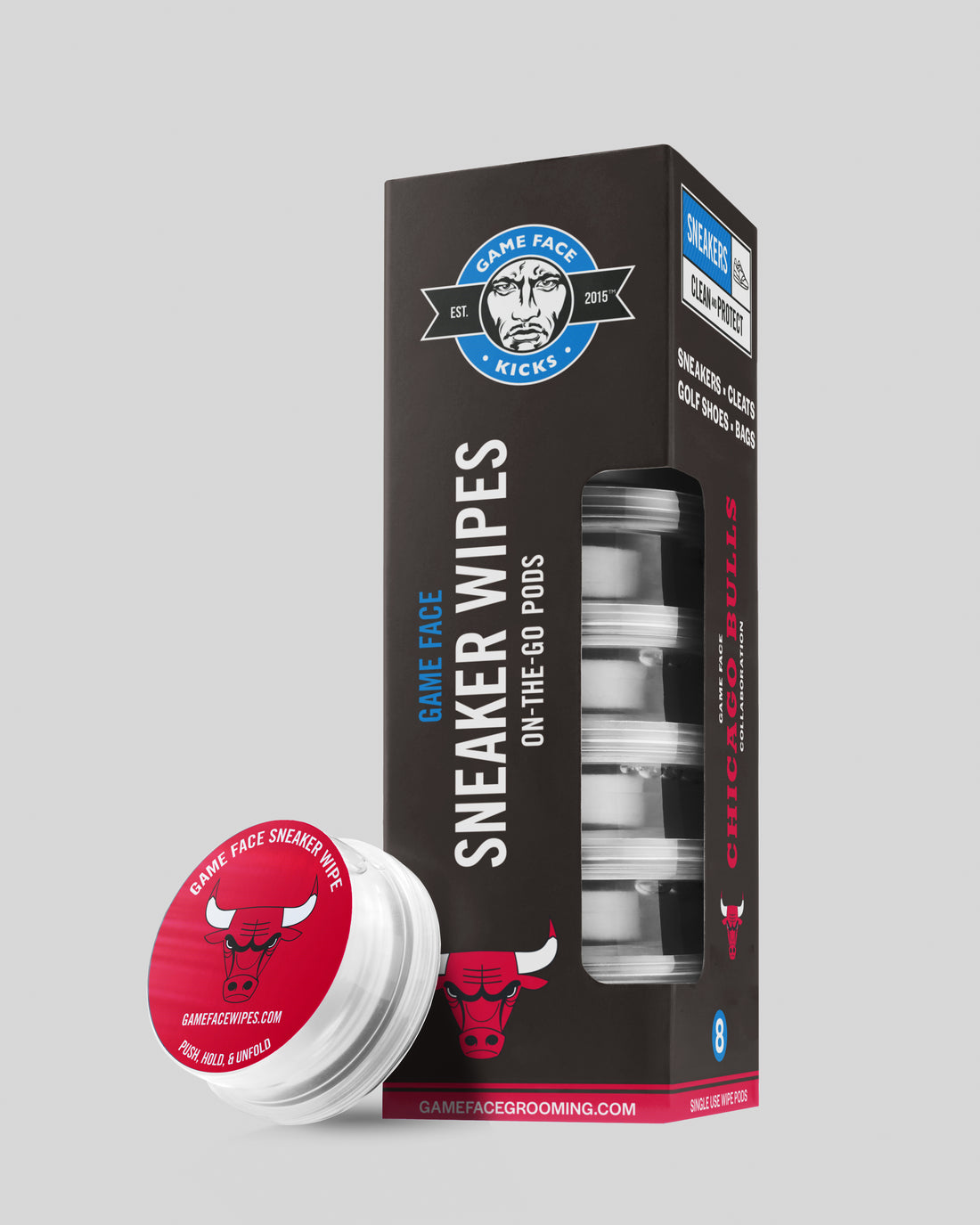 On-The-Go Sneaker Cleaning Wipes - Bulls