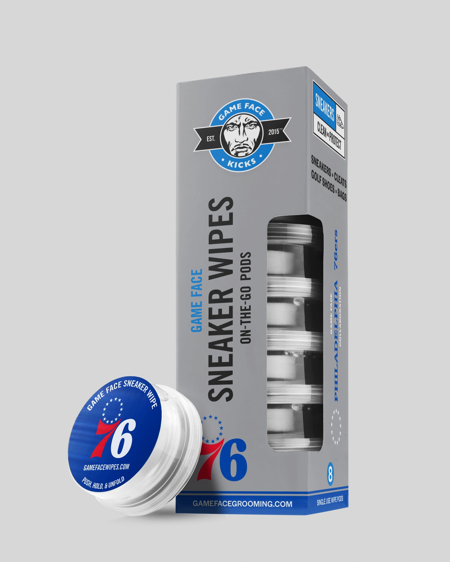 On-The-Go Sneaker Cleaning Wipes - Sixers