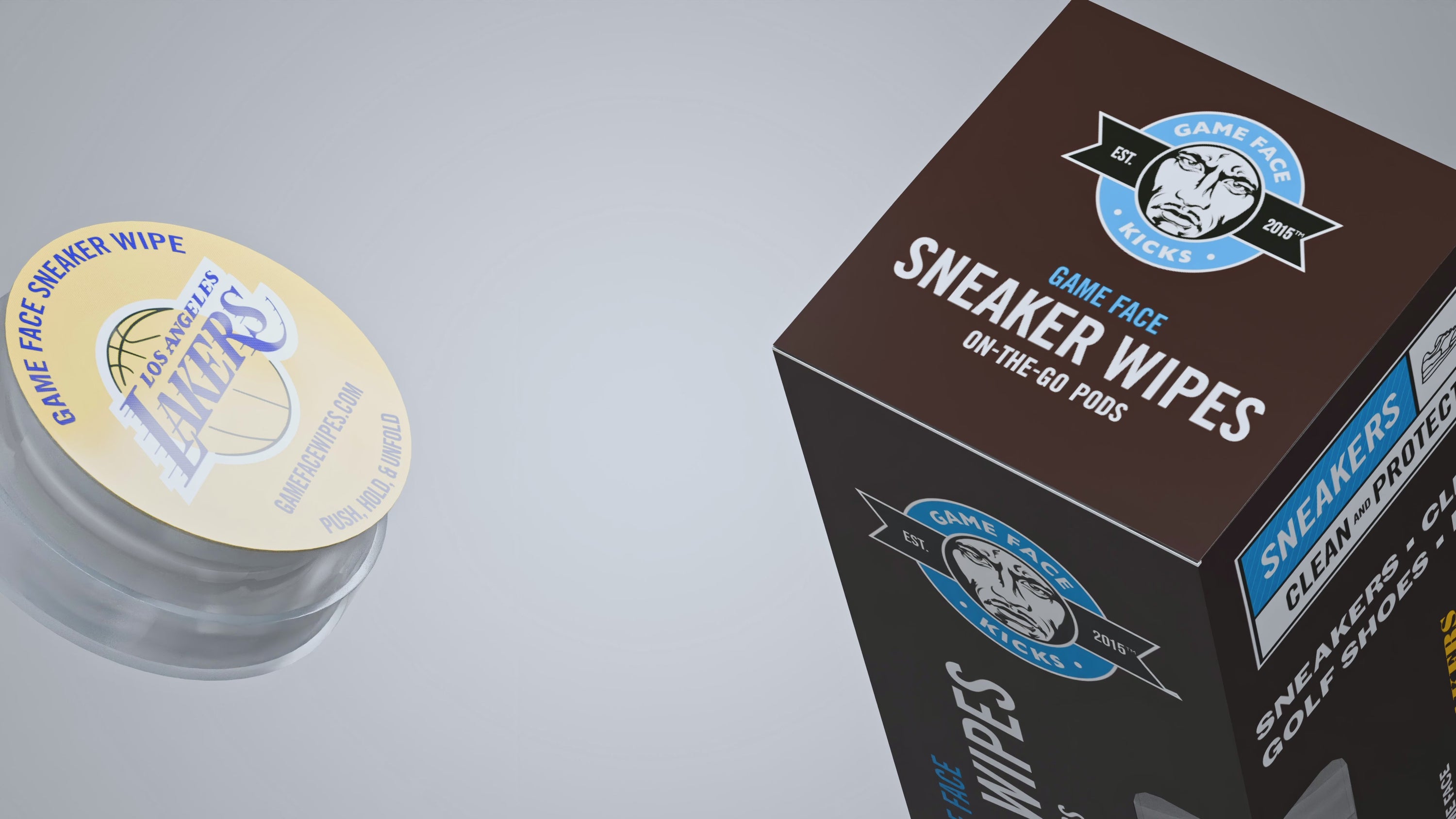 On-The-Go Sneaker Cleaning Wipes - Lakers