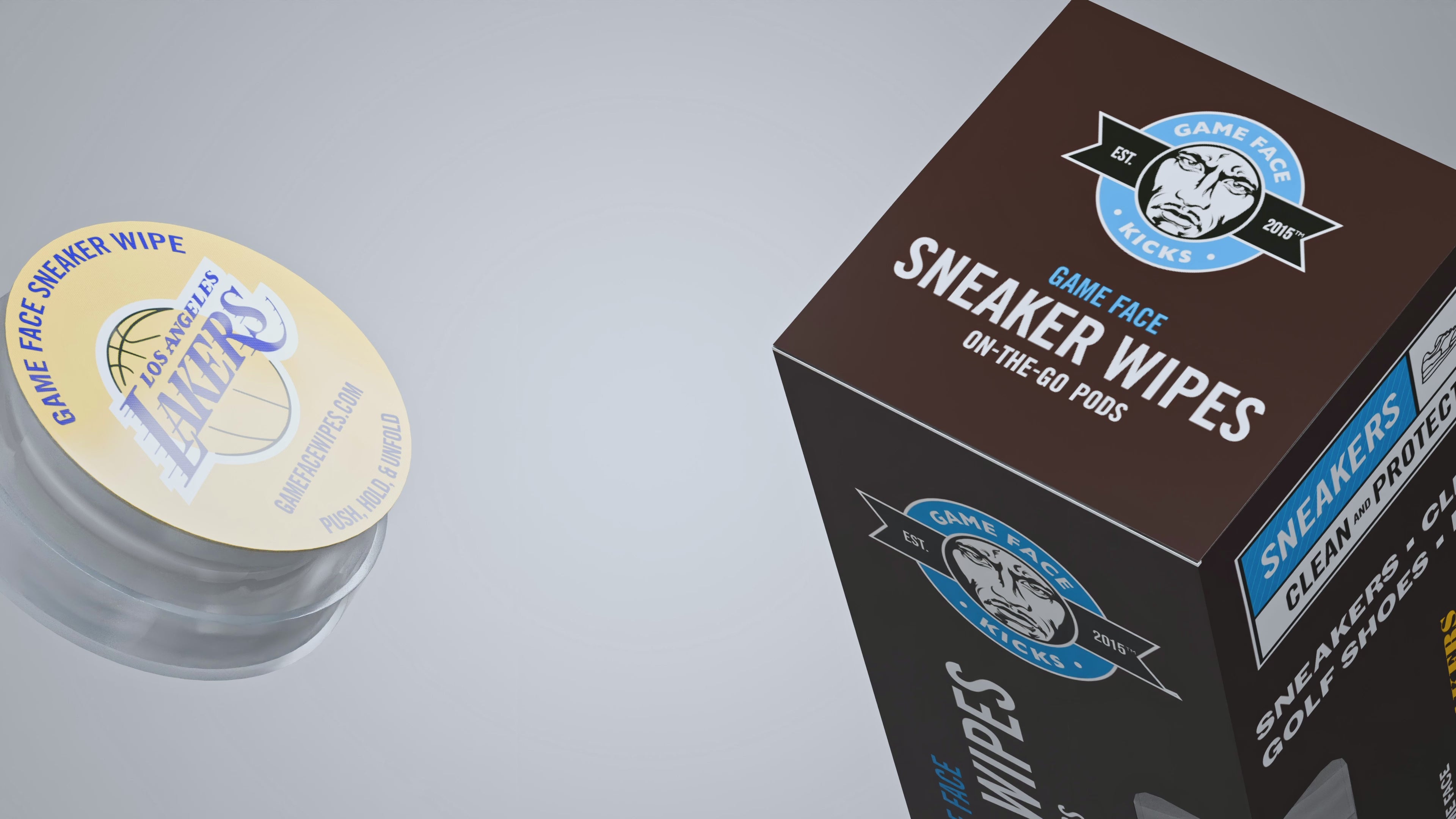 On-The-Go Sneaker Cleaning Wipes - Lakers